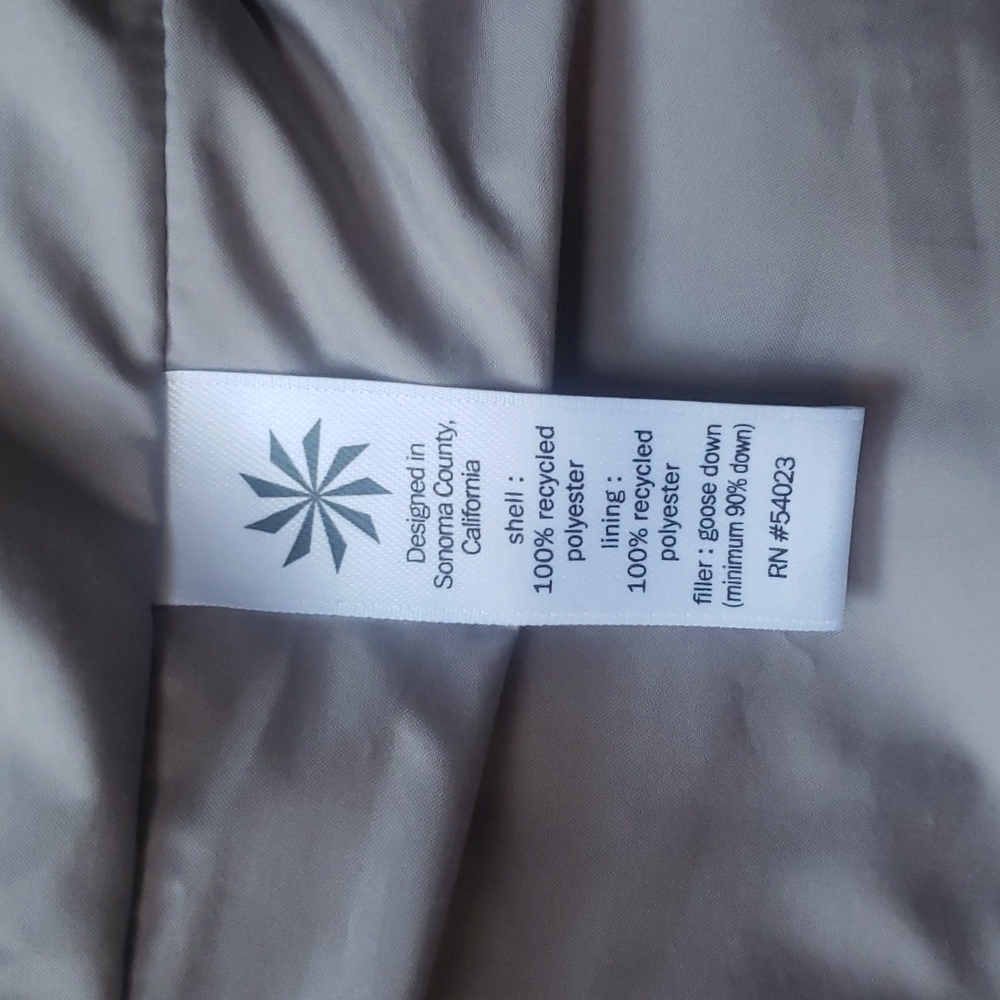 Athleta Responsible Down Jacket Pebble Gray Szxxs - image 5